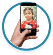 take your headshot with your phone and upload it to our image maker 